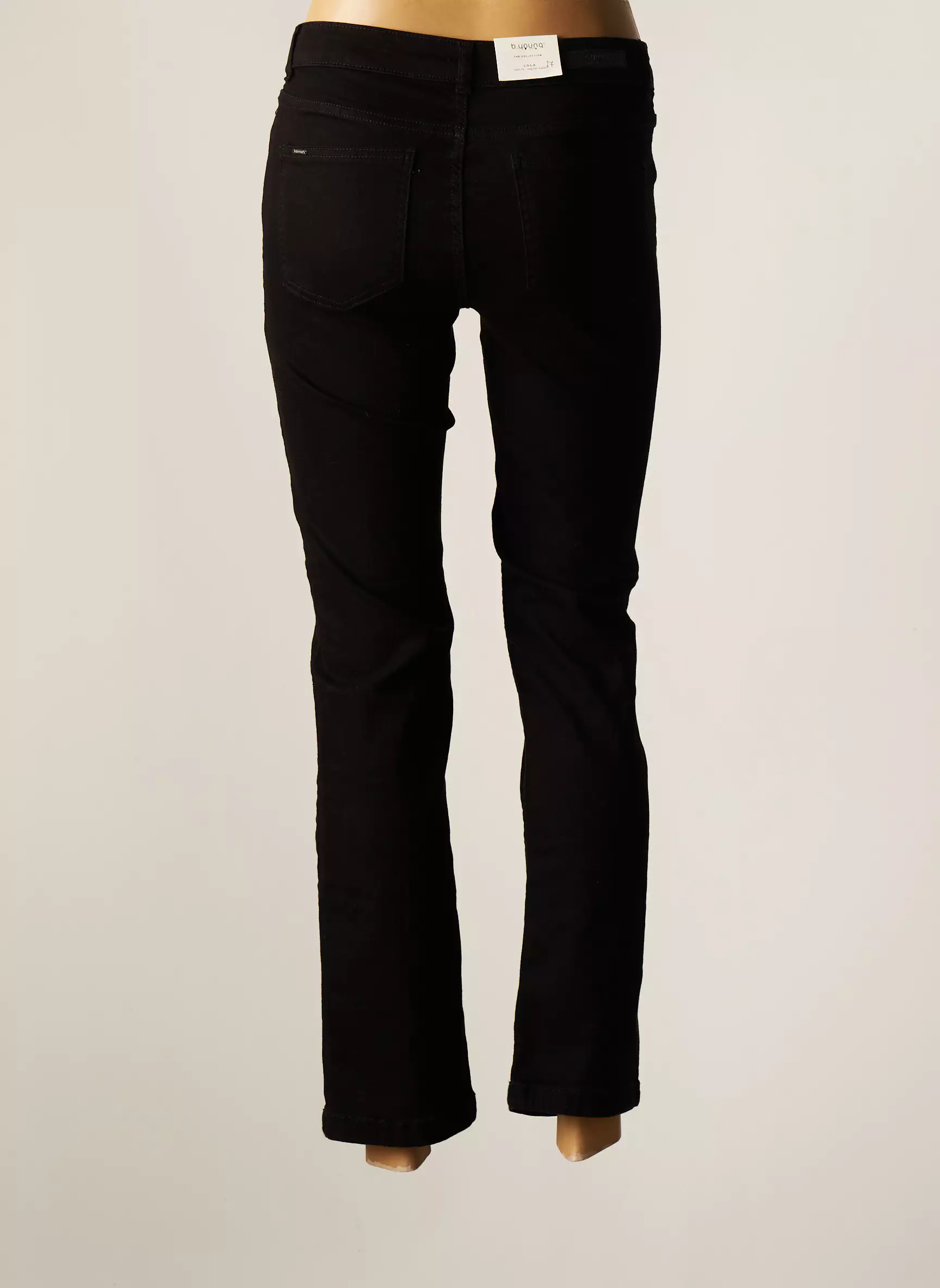 B Young Pantalons Slim Femme couleur noir