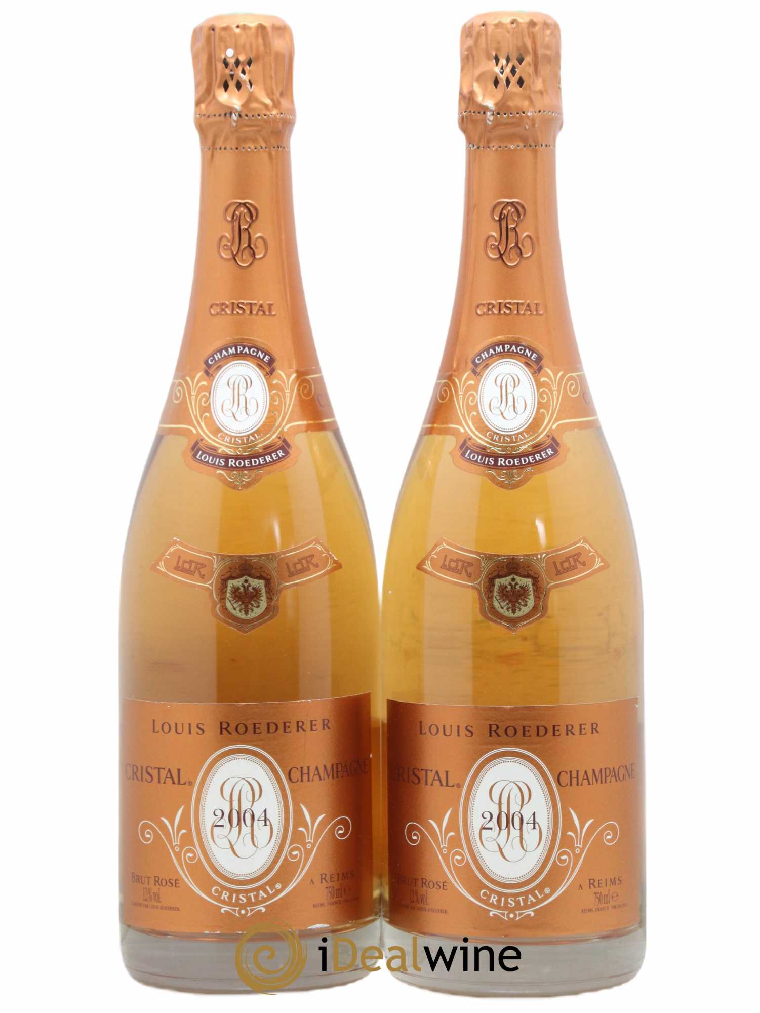 Cristal Louis Roederer  2004 - Lot de 2 Bouteilles