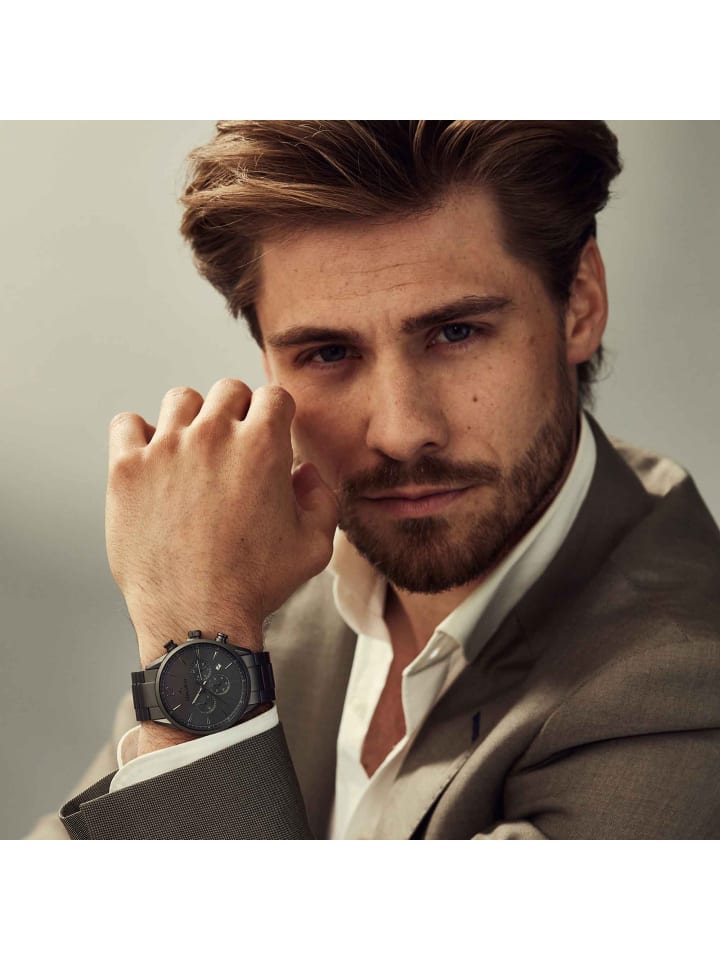 Mats Meier Chronograph Grand cornier in Grau günstig kaufen M