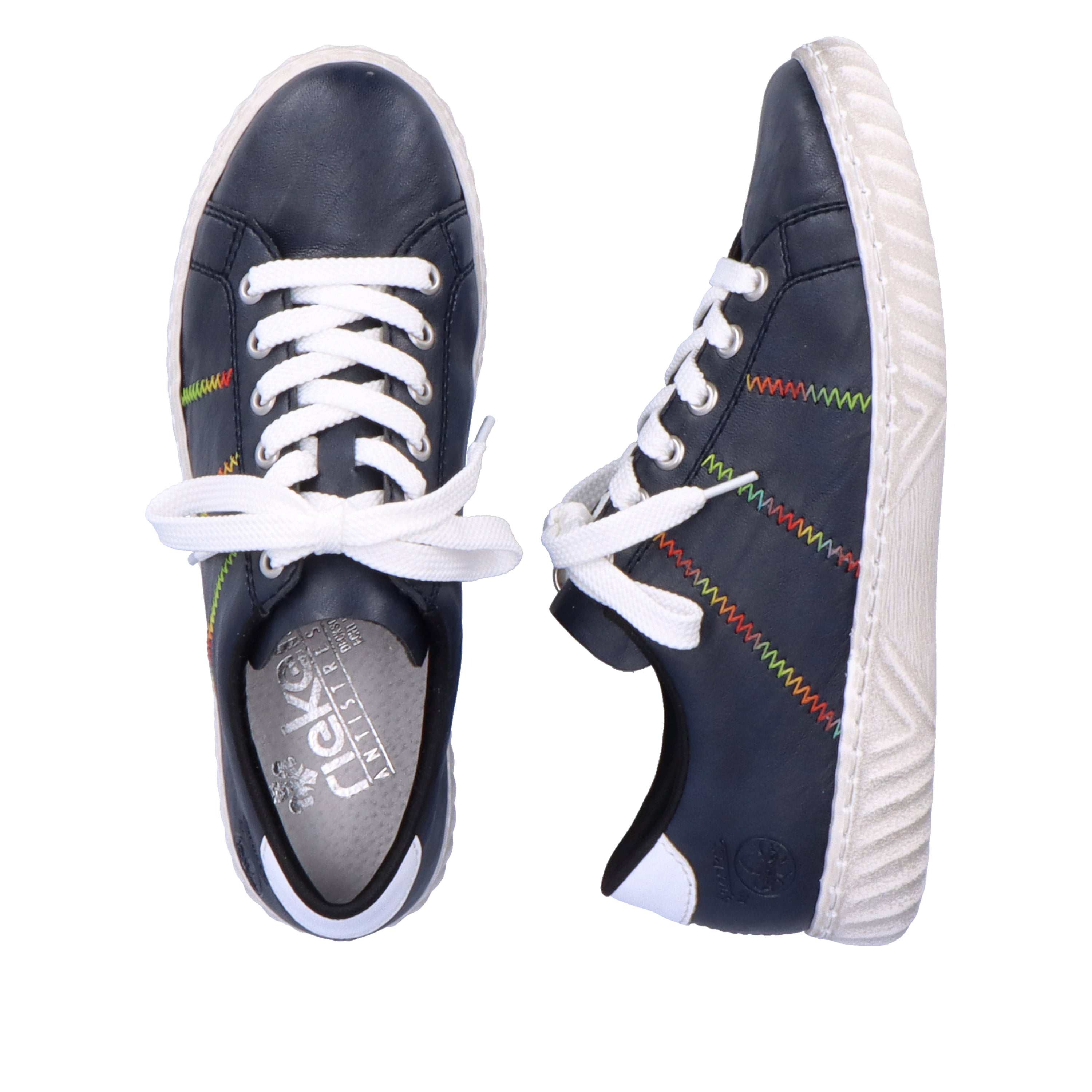 Rieker Damen Schnürschuhe marineblau
