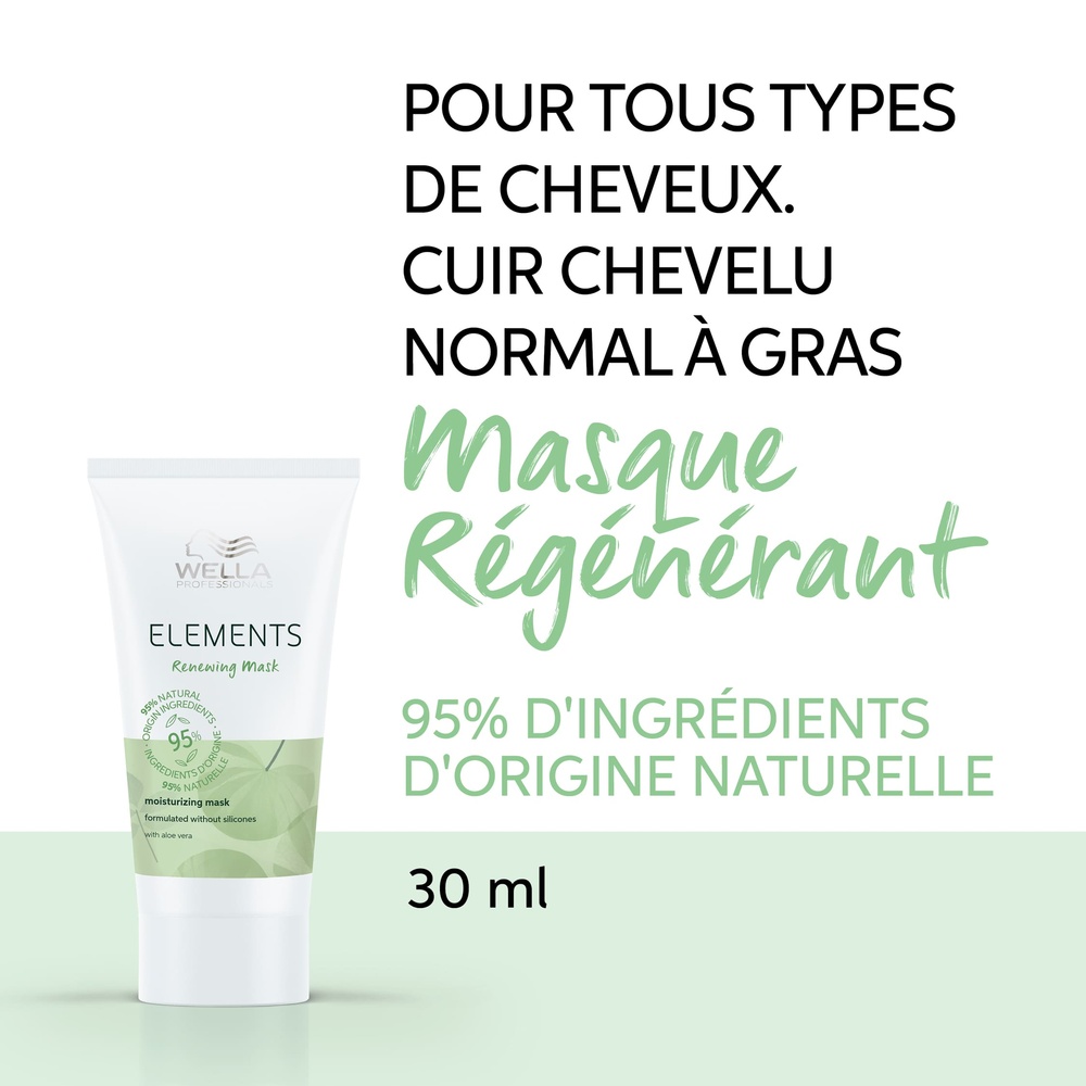 Wella Masque Elements Masque hydratant pour tous types de cheveux