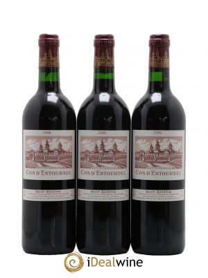 Cos d'Estournel 2ème Grand Cru Classé  1998 - Lot de 3 Bouteilles
