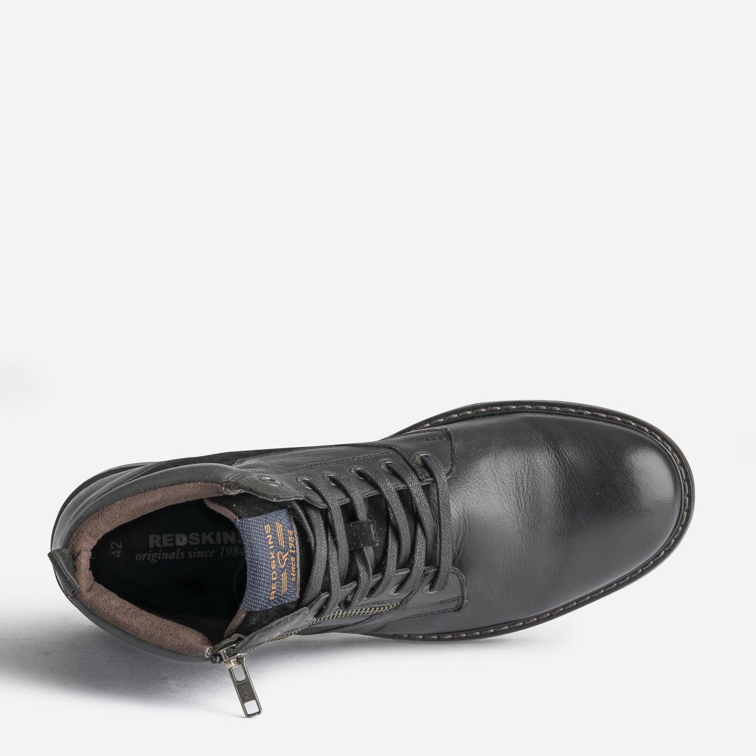 Boots à lacet REDSKINS noire en cuir