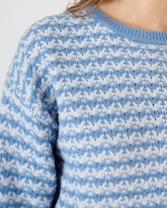 Pull maille bicolore Thermolactyl