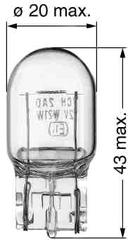Philips W21W Schlusslichtlampe, 1 Stück - ATU
