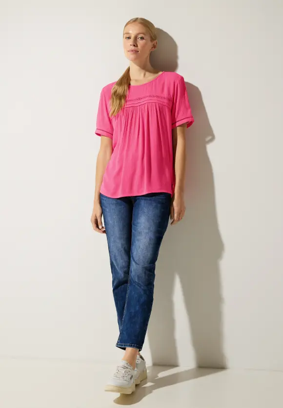 Street One Bluse in Crinkle Optik