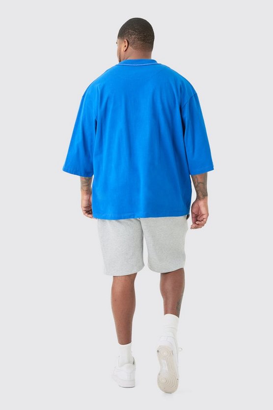 Plus lockere Jersey-Shorts