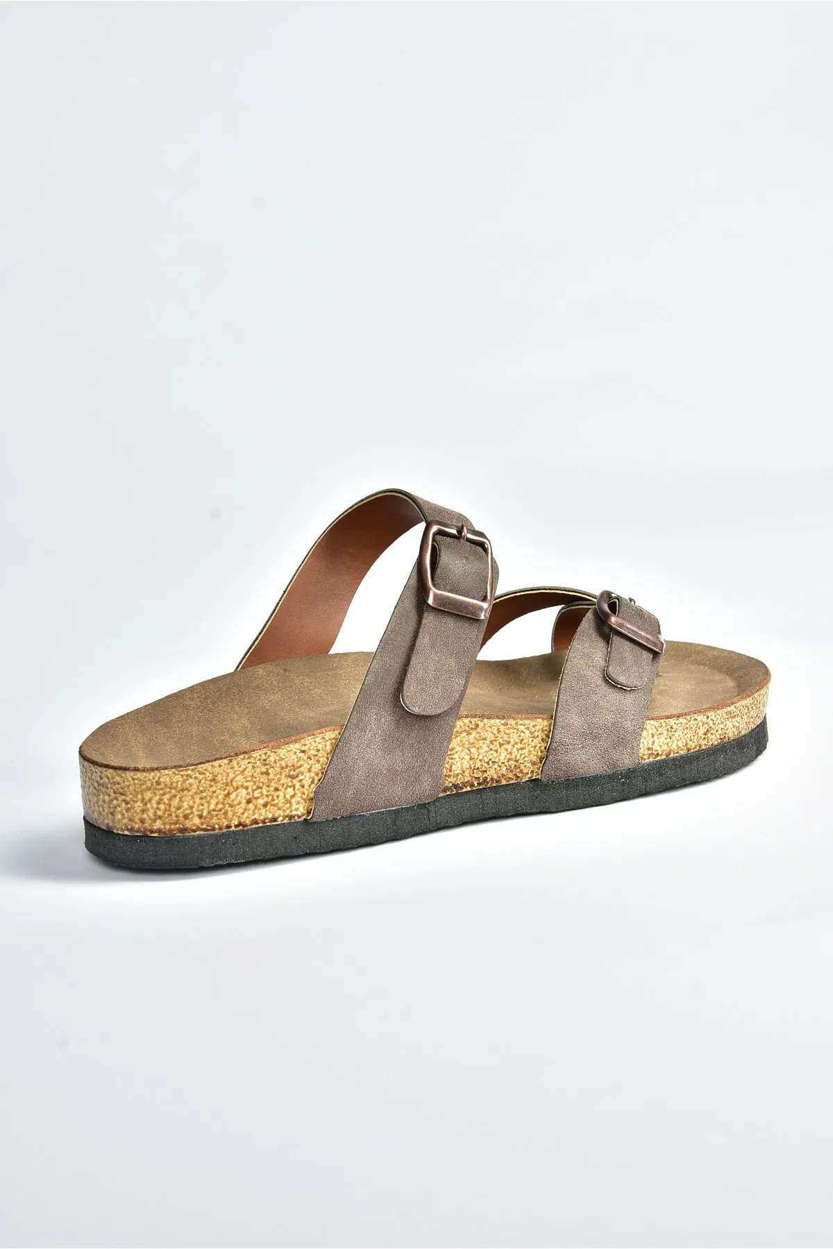 Fox Shoes  Braune Wildleder-Flip-Flops für Damen K777613402
