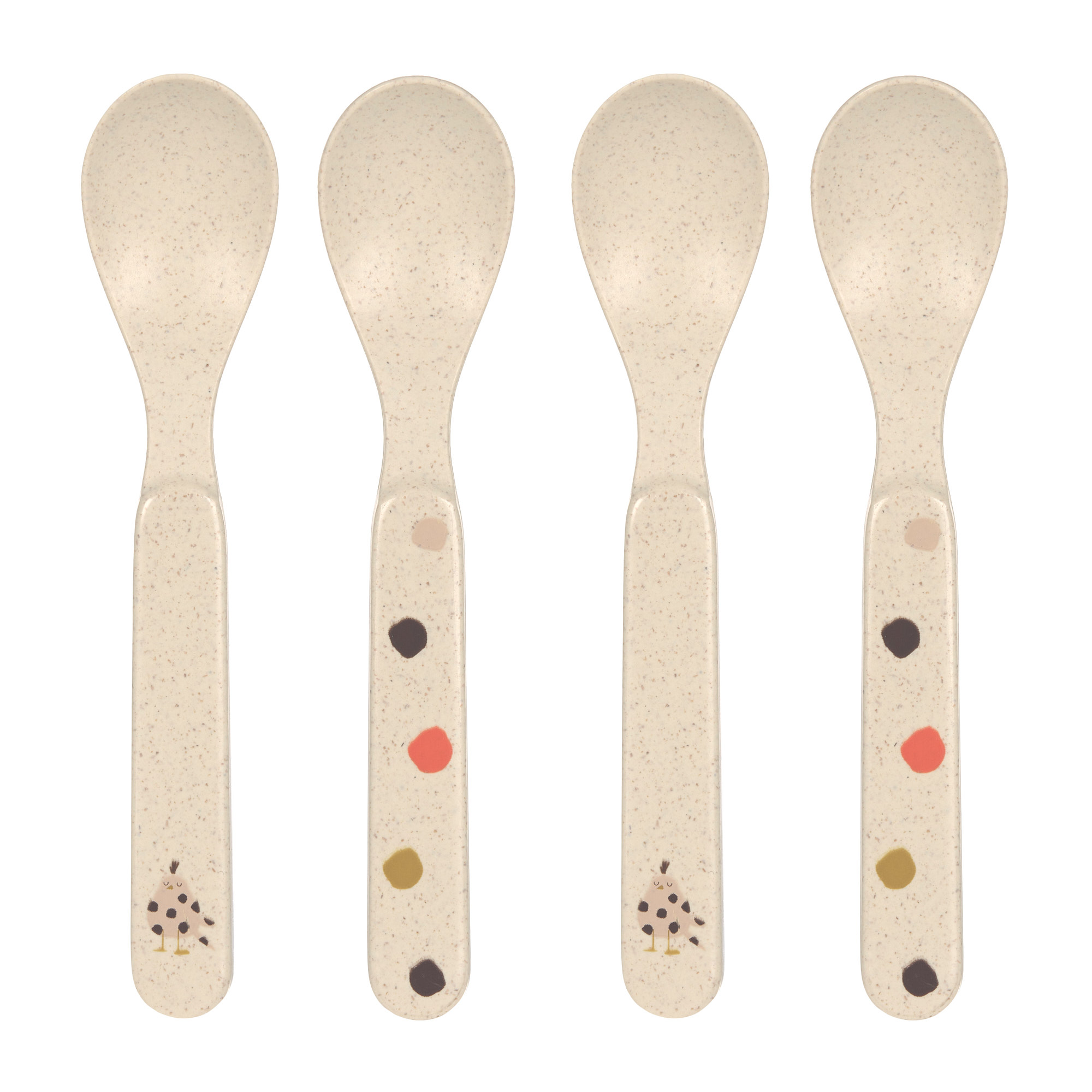 Kinderlöffel Set (4 Stk), Little Mateys Spicy Orange