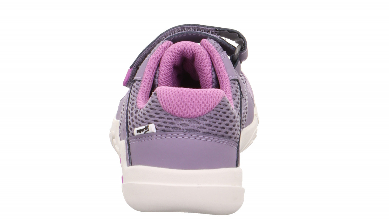 TRACE - Lila Sneaker low mit Klettverschluss