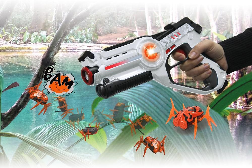 Jamara e.K. JAMARA Impulse Laser Gun Bug Hunt Set weiss/orange