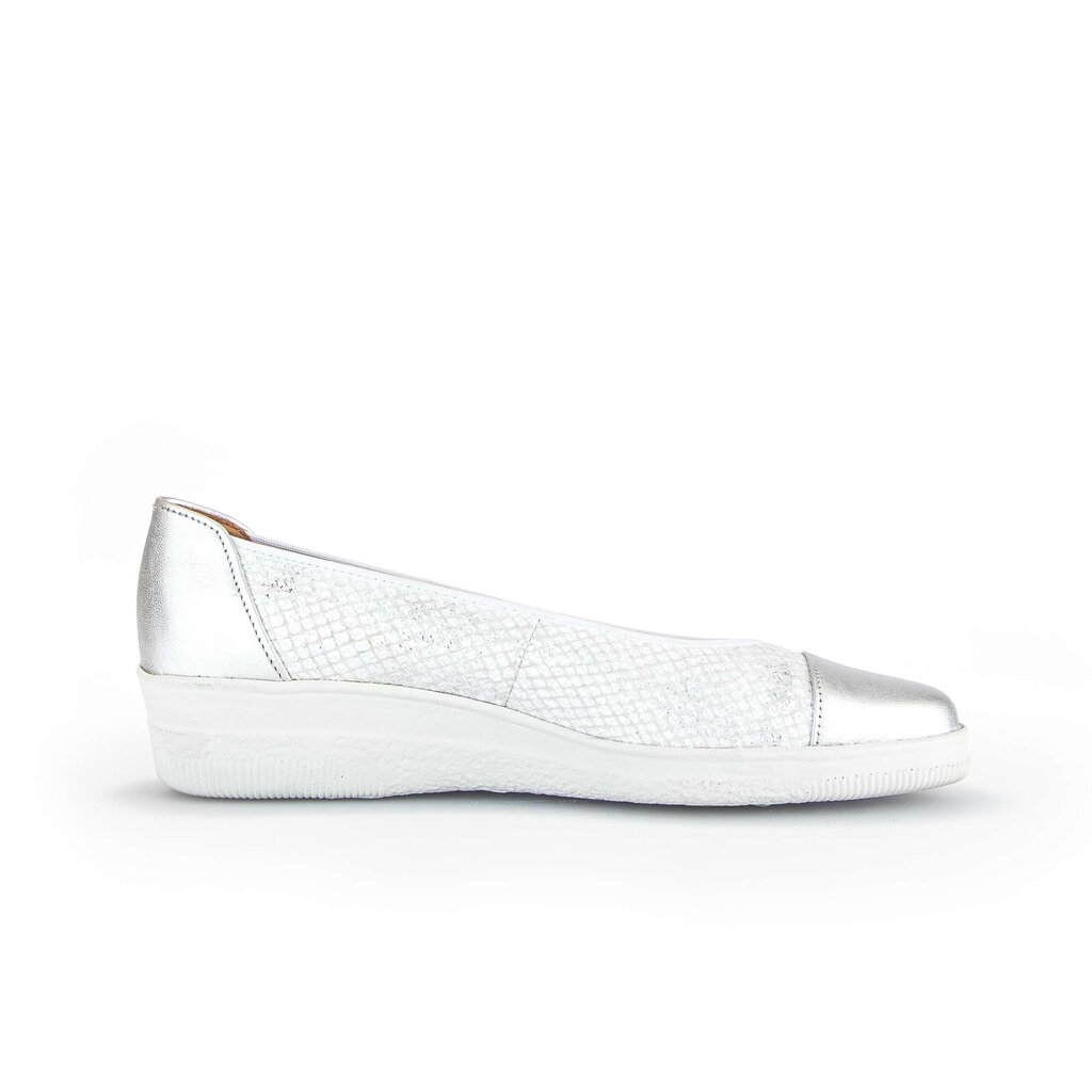Gabor comfort Sportliche Ballerina silber