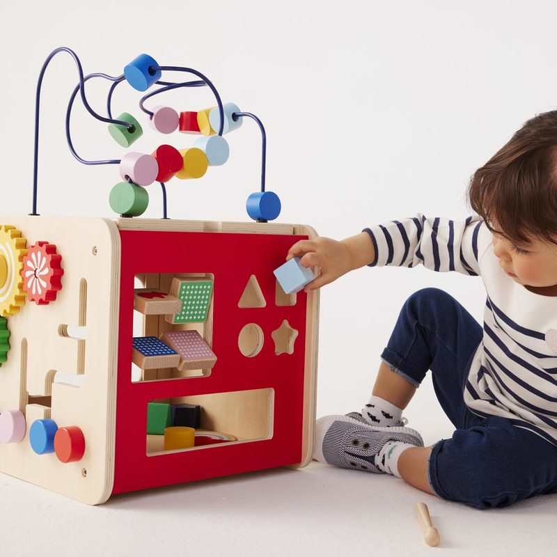 Cube géant multi activités en bois Oxybul