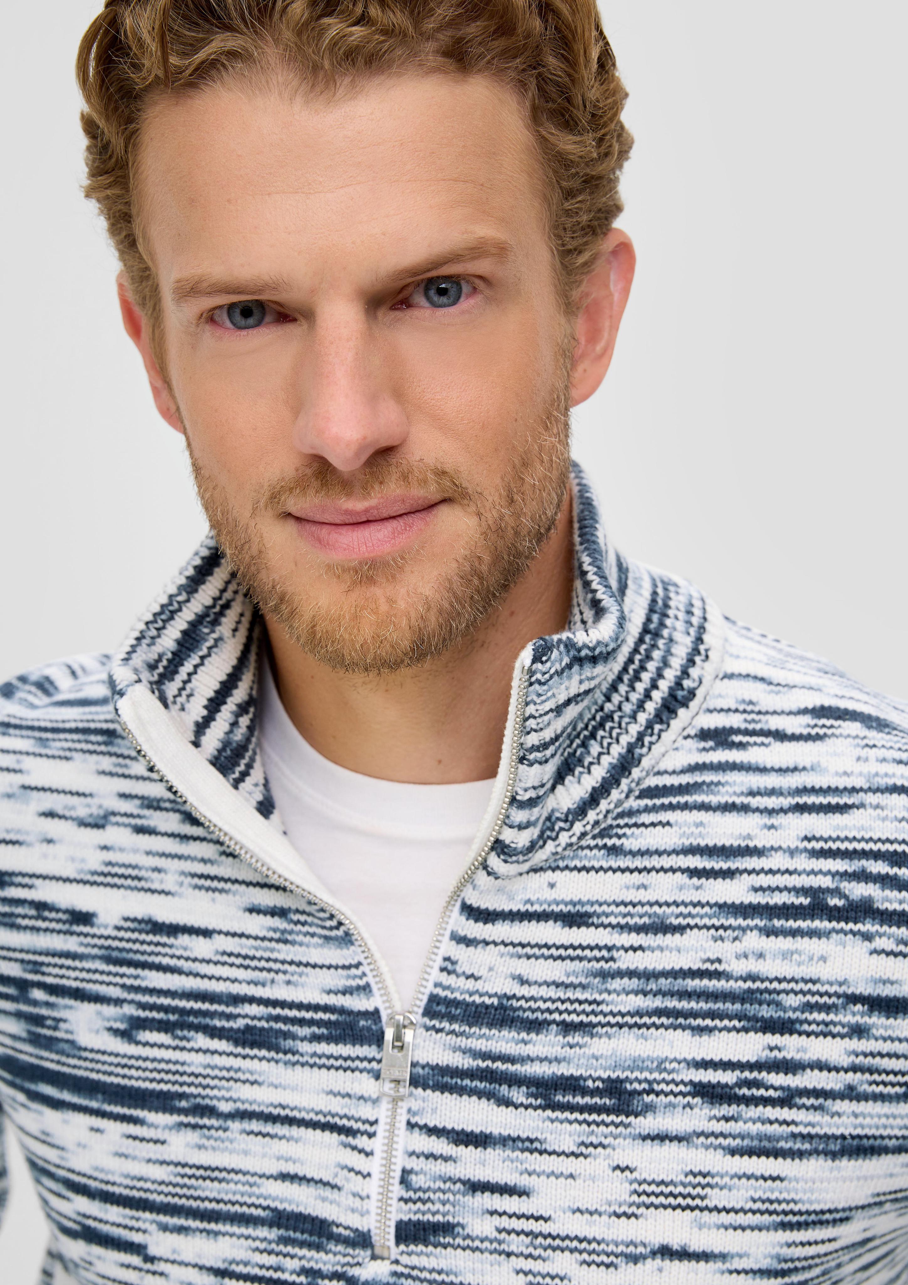 Strickpullover mit Troyer-Kragen  2124557-59X2