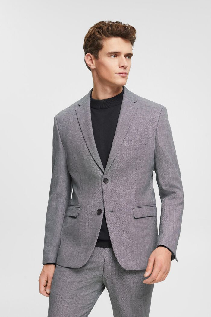 Mix & Match: Blazer mit Birdseye-Muster