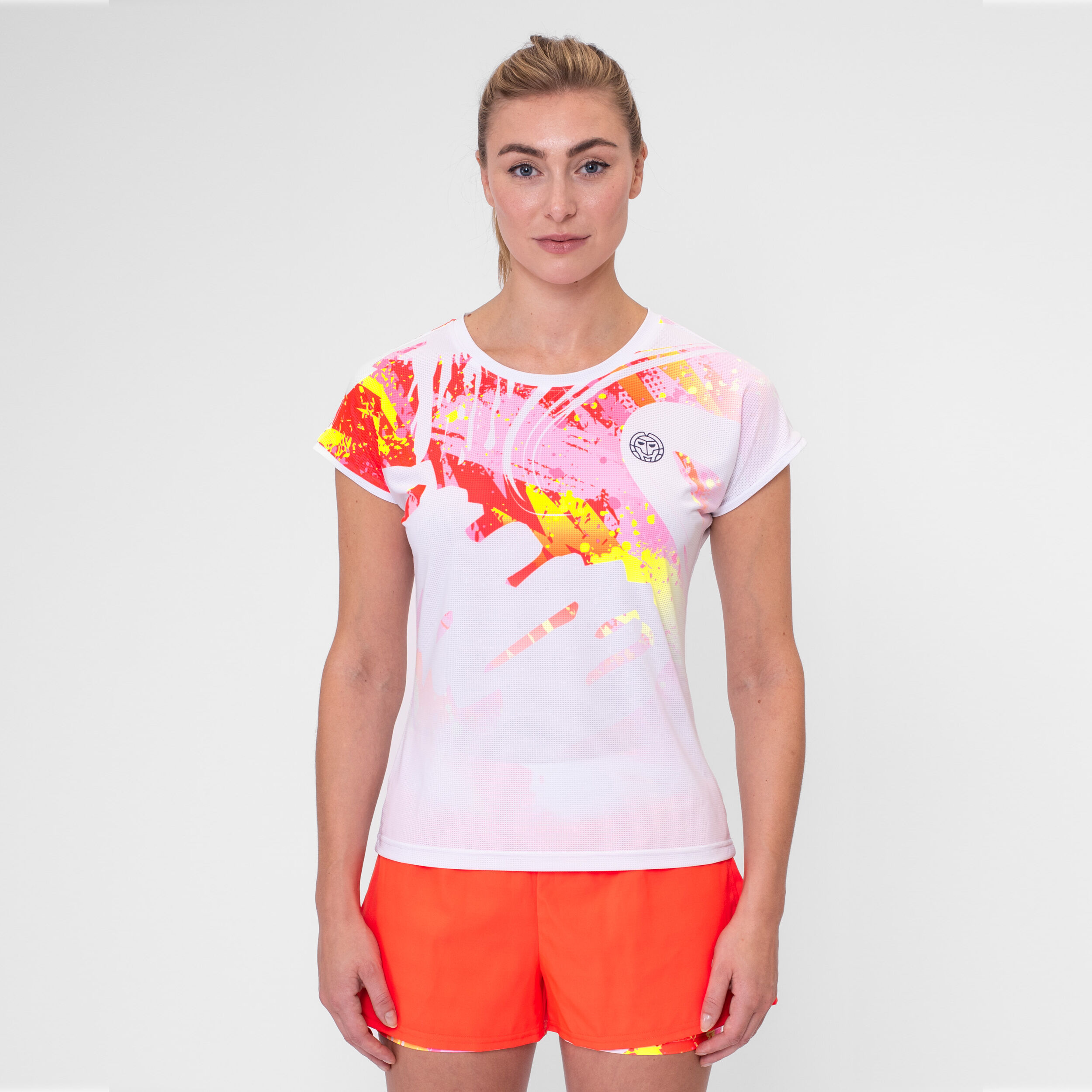 Wild Arts T-Shirt Damen - Weiß, Mehrfarbig