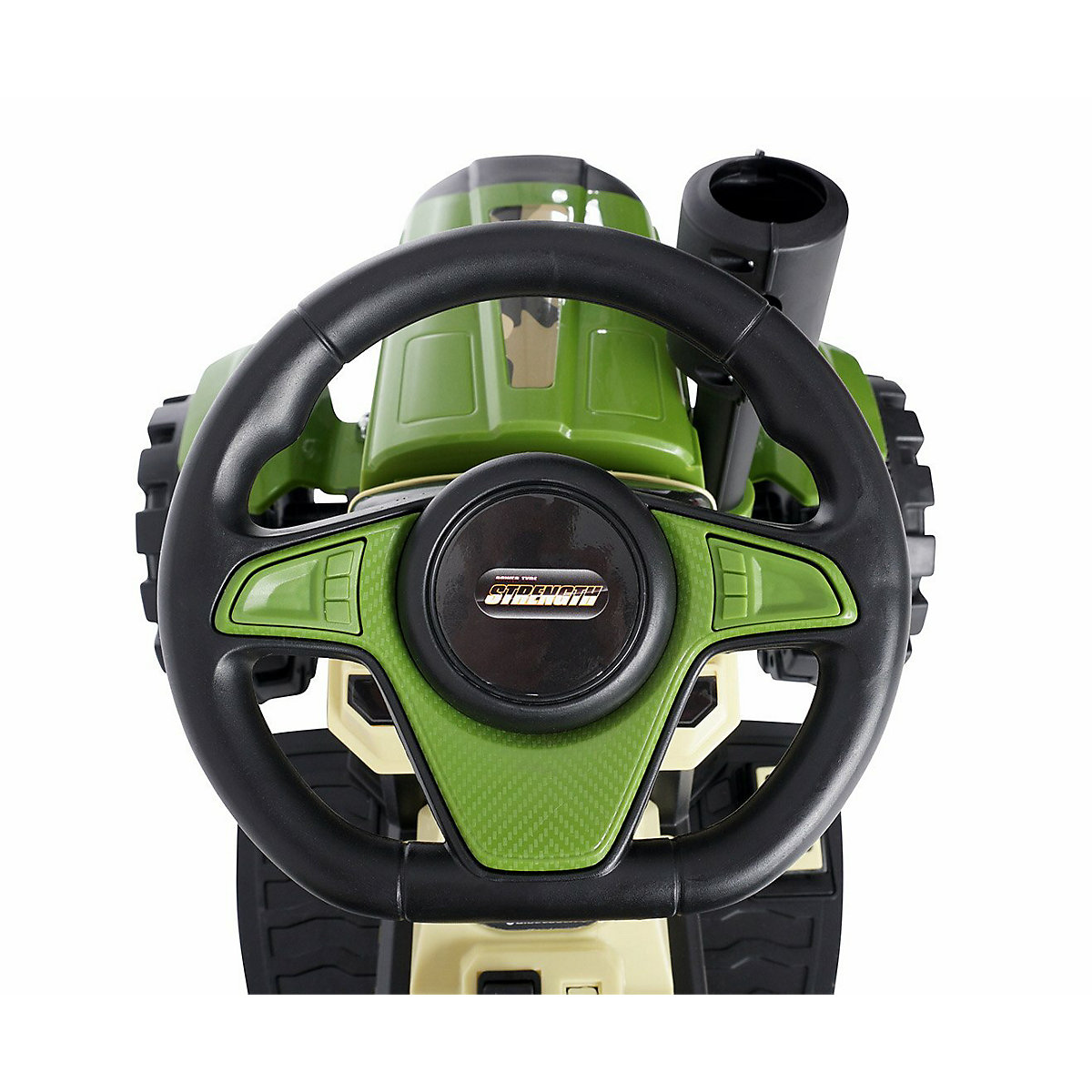 Kinder Elektroauto Traktor mit Anhänger - 2x25 Watt - Kinderauto mit Fernbedienung - Soundmodul