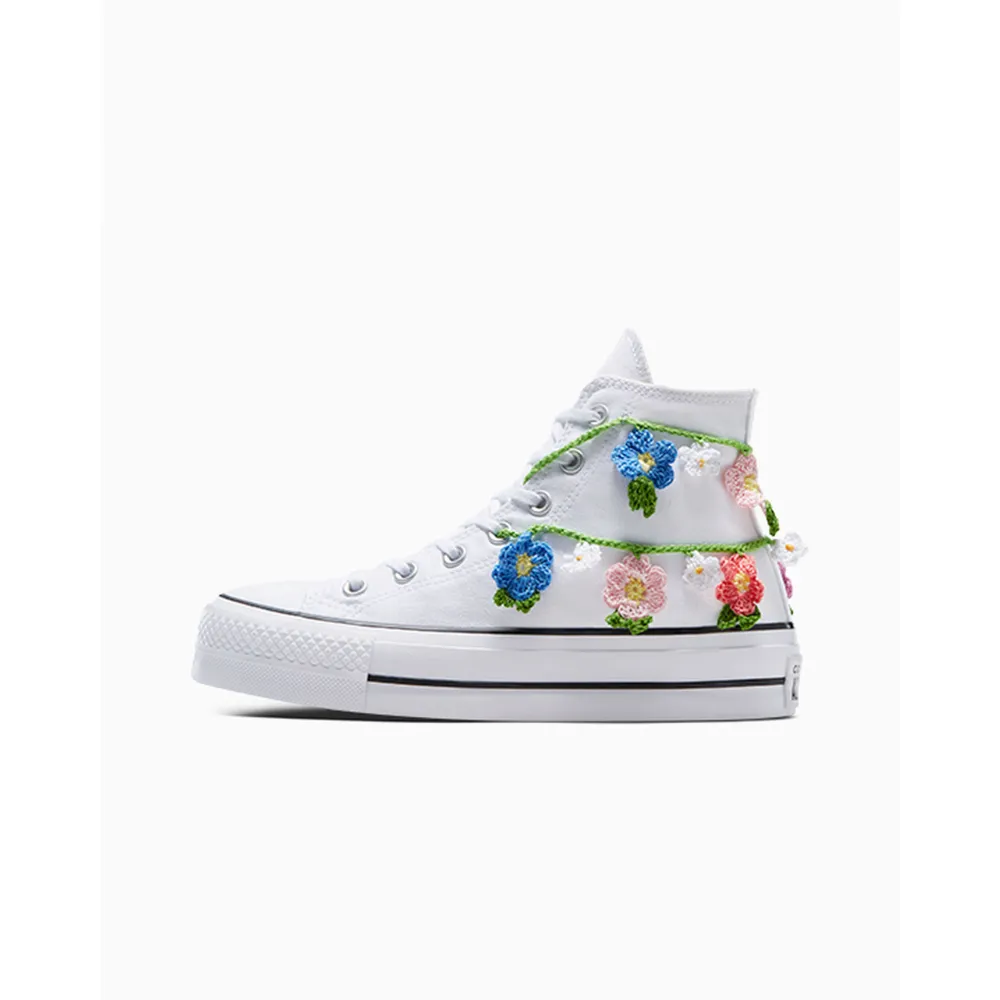 Converse Chuck Taylor All Star Lift Crochet Flower A10269C / weiss