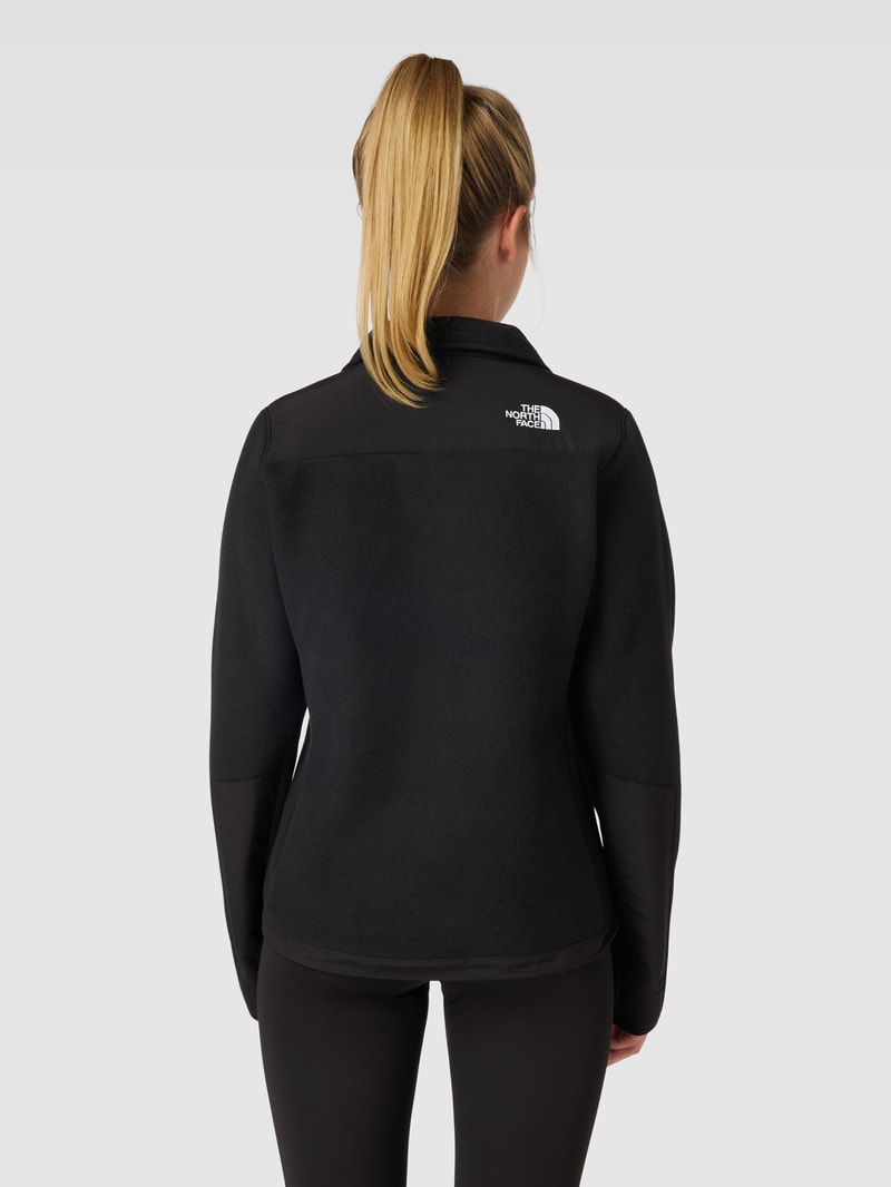 Fleecejacke mit Logo-Stitching Modell 'DENALI' in schwarz