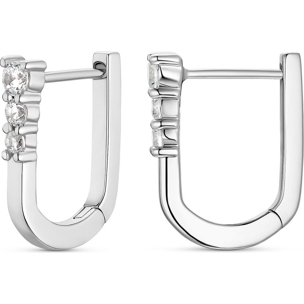 FAVS Créoles 925 Argent Boucles d'oreilles