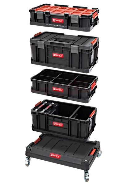 QBrick Z252603PG002 Verktøyvogn med to deler, 7 deler