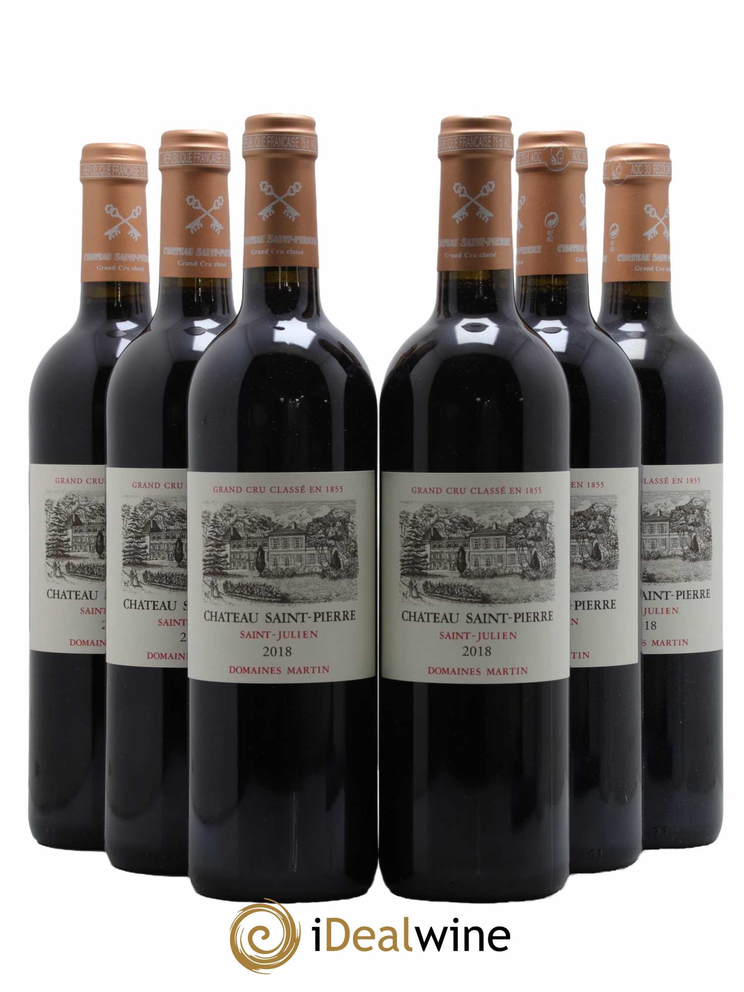 Château Saint-Pierre 4ème Grand Cru Classé  2018 - Lot de 6 Bouteilles