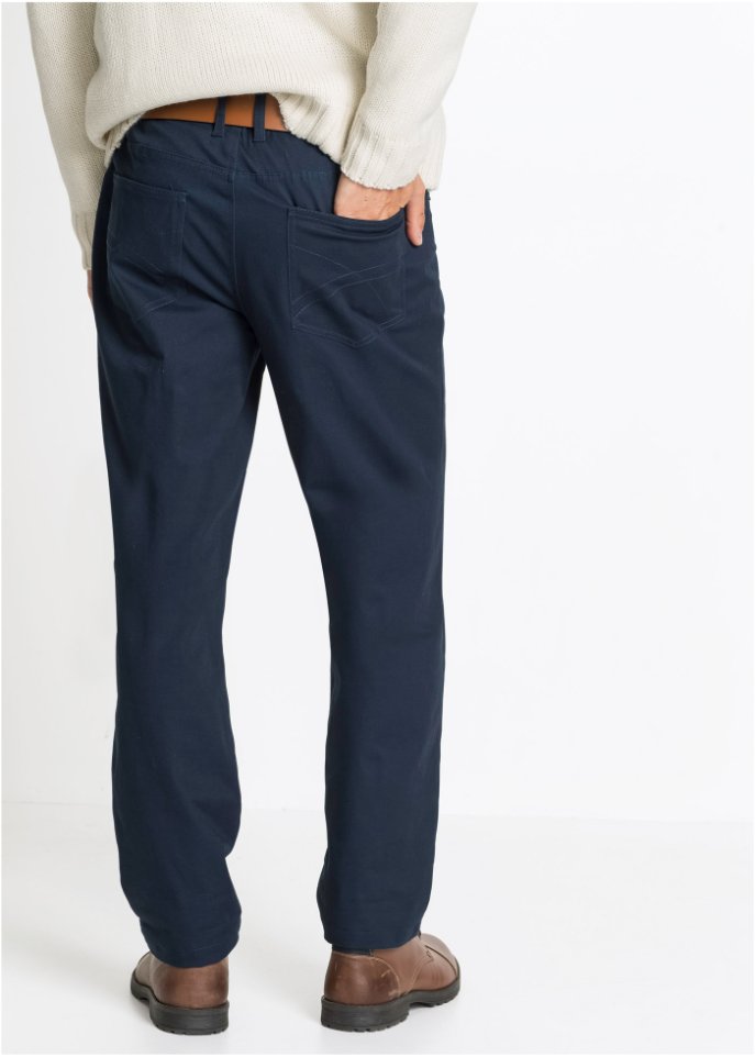 Regular Fit Stretch-Thermohose, Straight