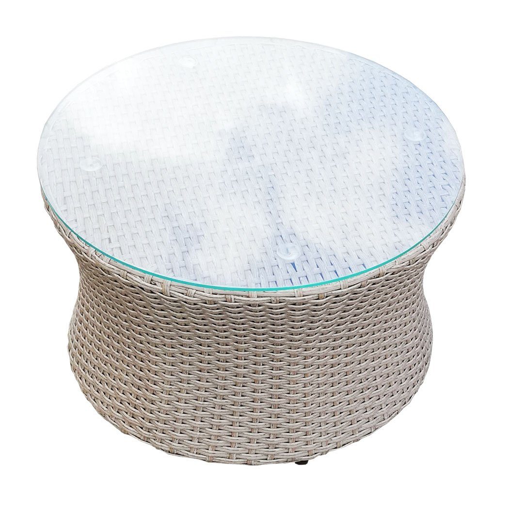KMH Gartenlounge-Set 2er Gruppe *Felipa* braun/weiss (106406), (3-tlg)