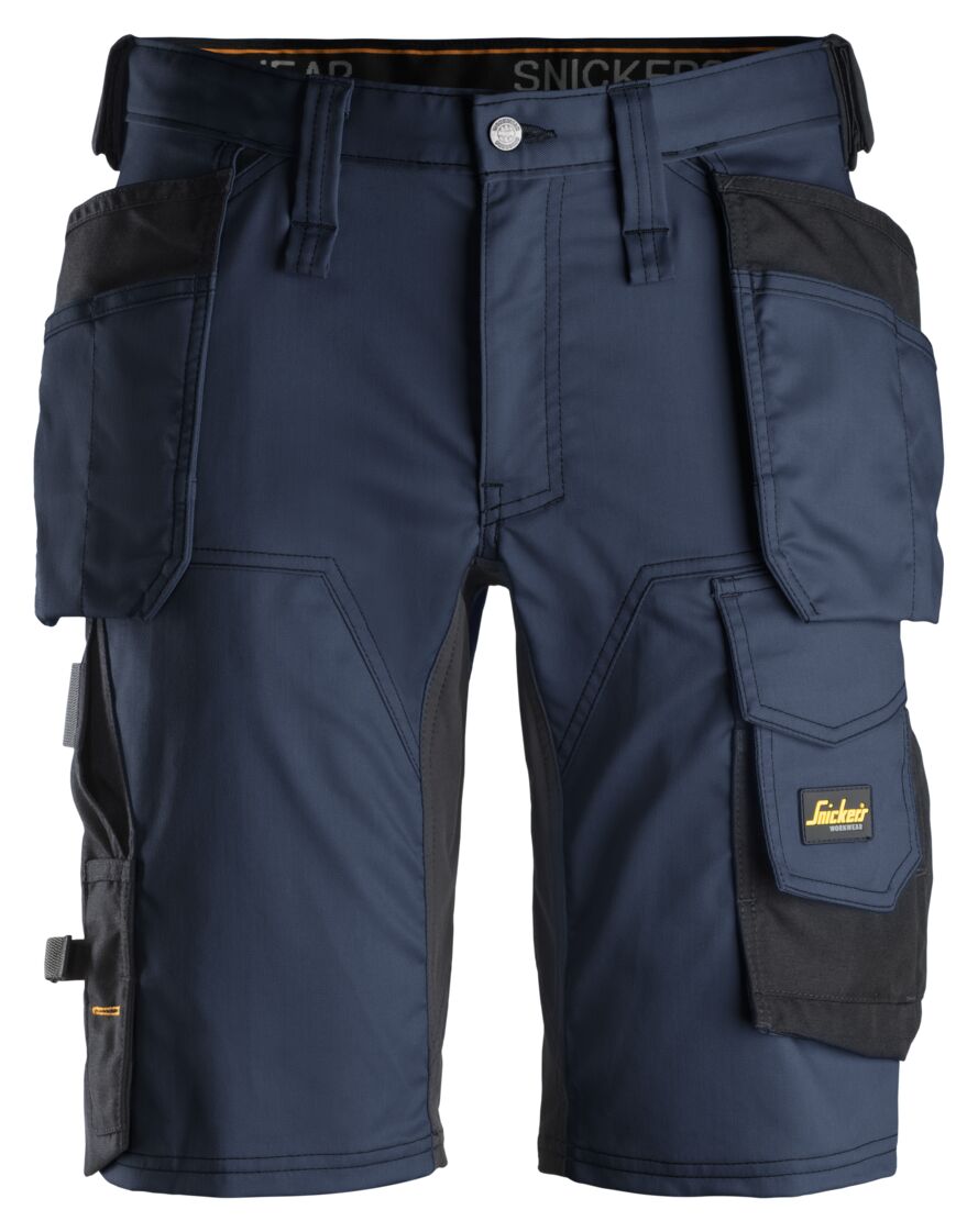 Short de travail extensible Snickers Workwear 6141 AllroundWork avec poches holster