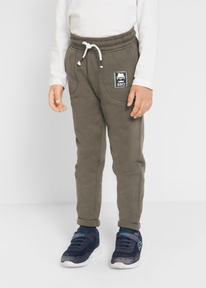 Jungen Jogginghose 'Bro' aus Bio-Baumwolle (2er Pack)