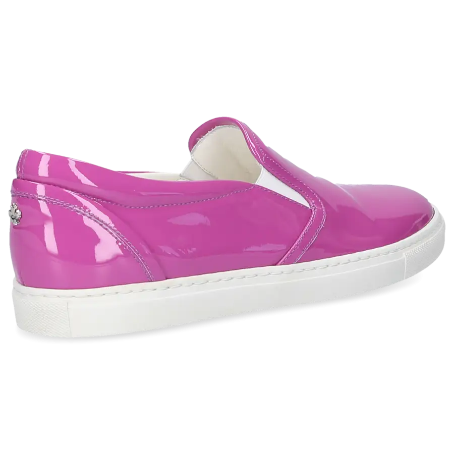 Dsquared2 - Sneaker low Kalbsleder Lackleder lila - pink