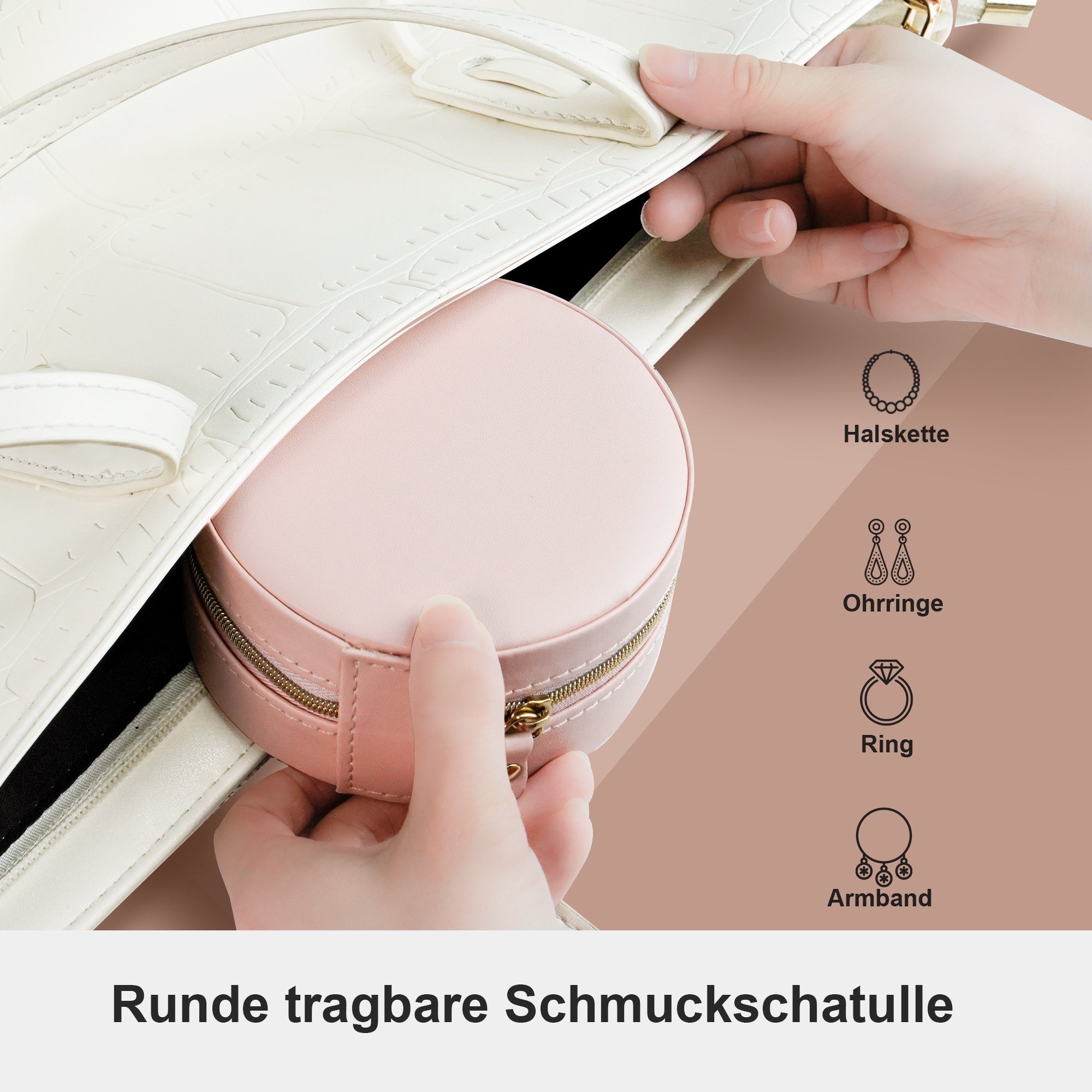 AdelDream Schmuckkasten Schmuckkästchen, Schmuck Organizer