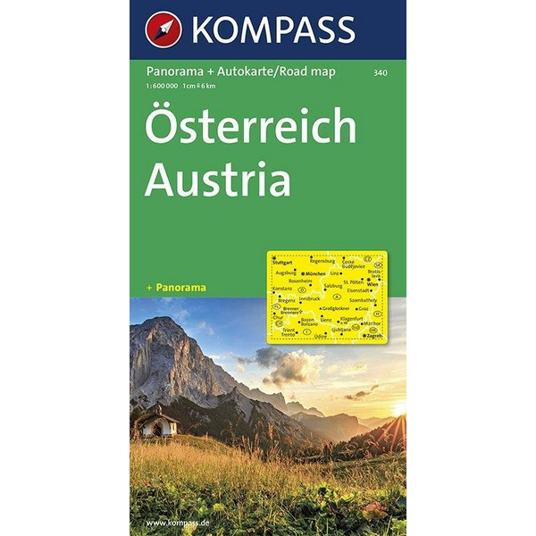 Österreich 1 : 600 000 - Wanderkarte