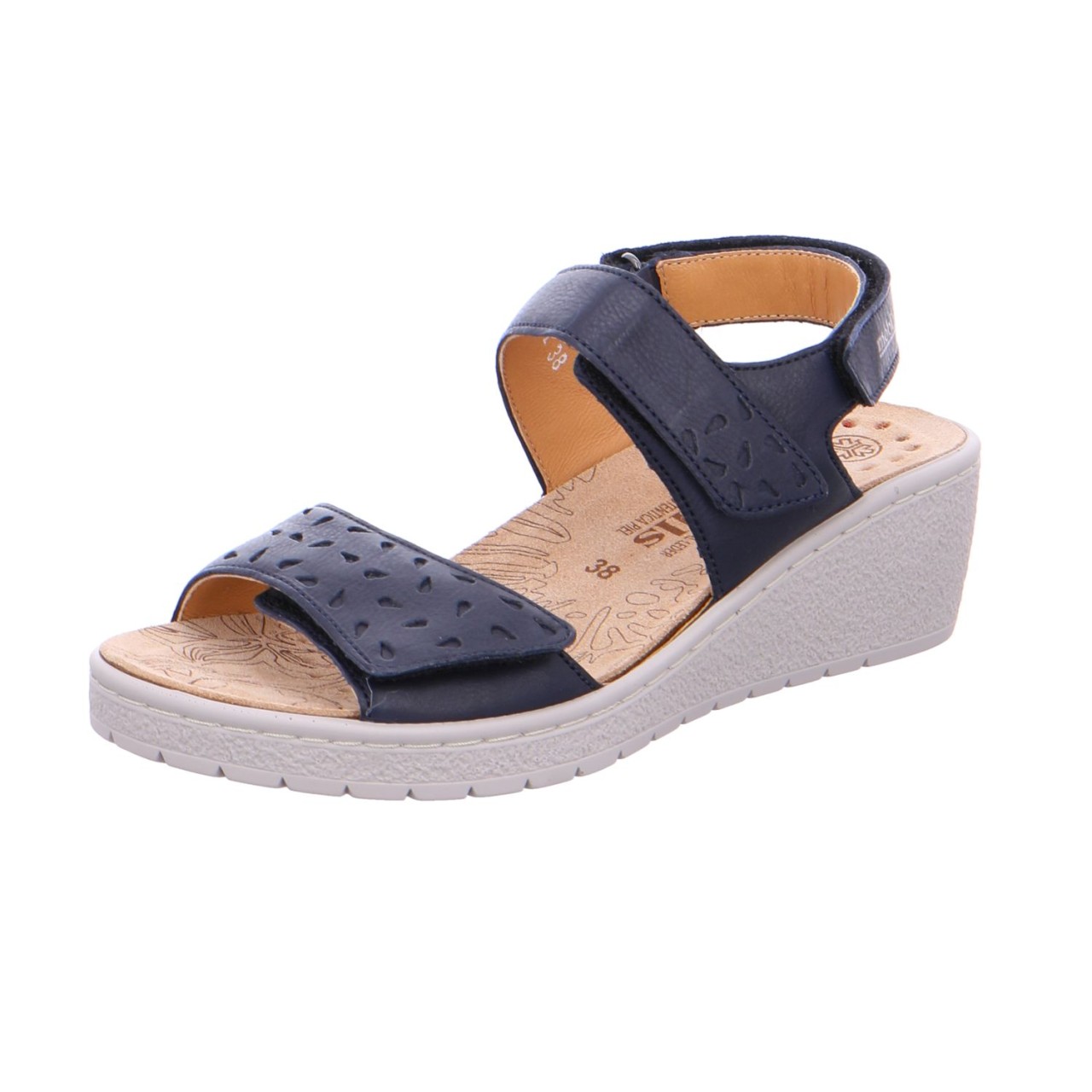 MEPHISTO Keilsandalen blau NAVY