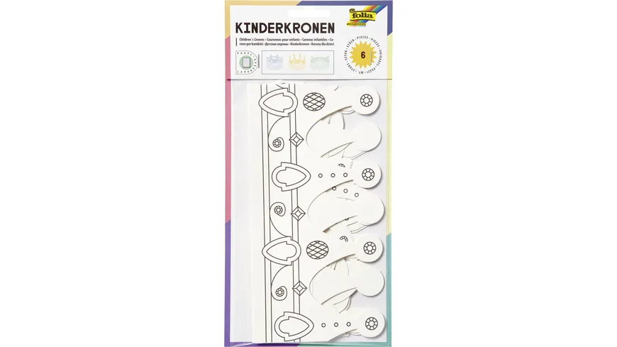 folia Kinderkronen weiß