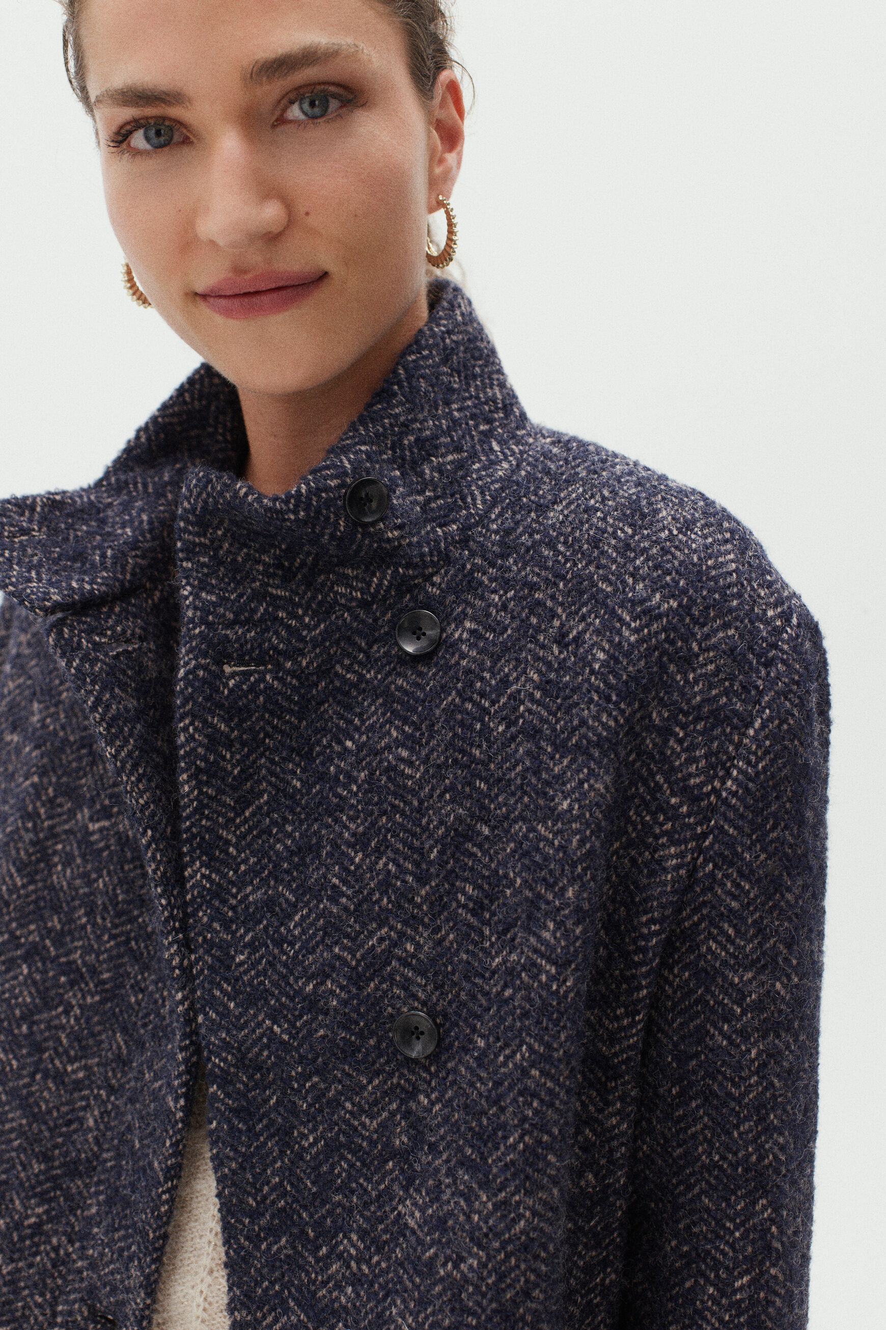 manteau clark bleu marine femme