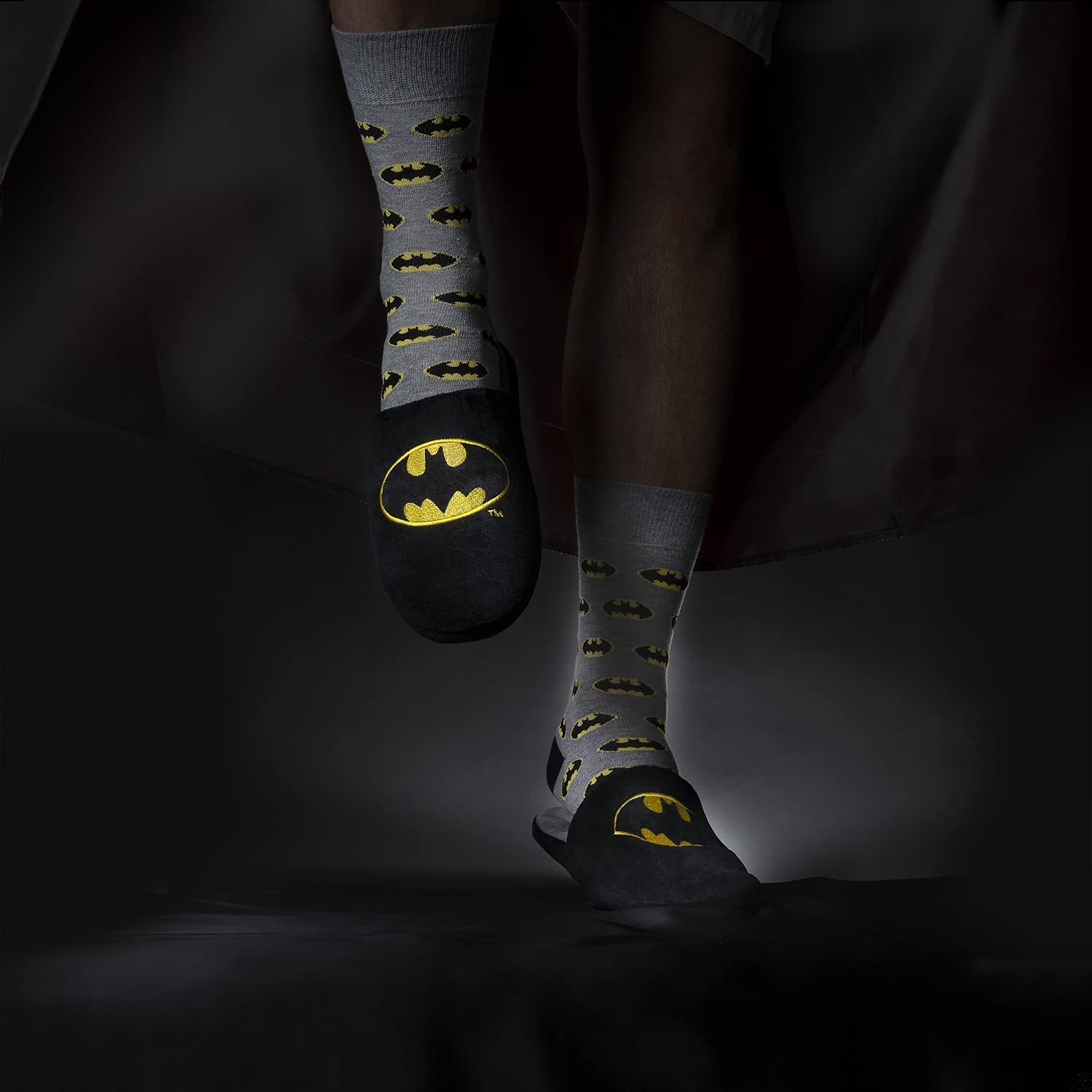 DC Comics The Batman Herren Hausschuh (Paar, 1) Geschenkideen Für Männer 3 Größen