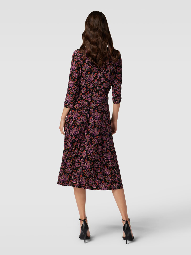 Kleid mit Allover-Muster Modell 'CARLYNA' in lila