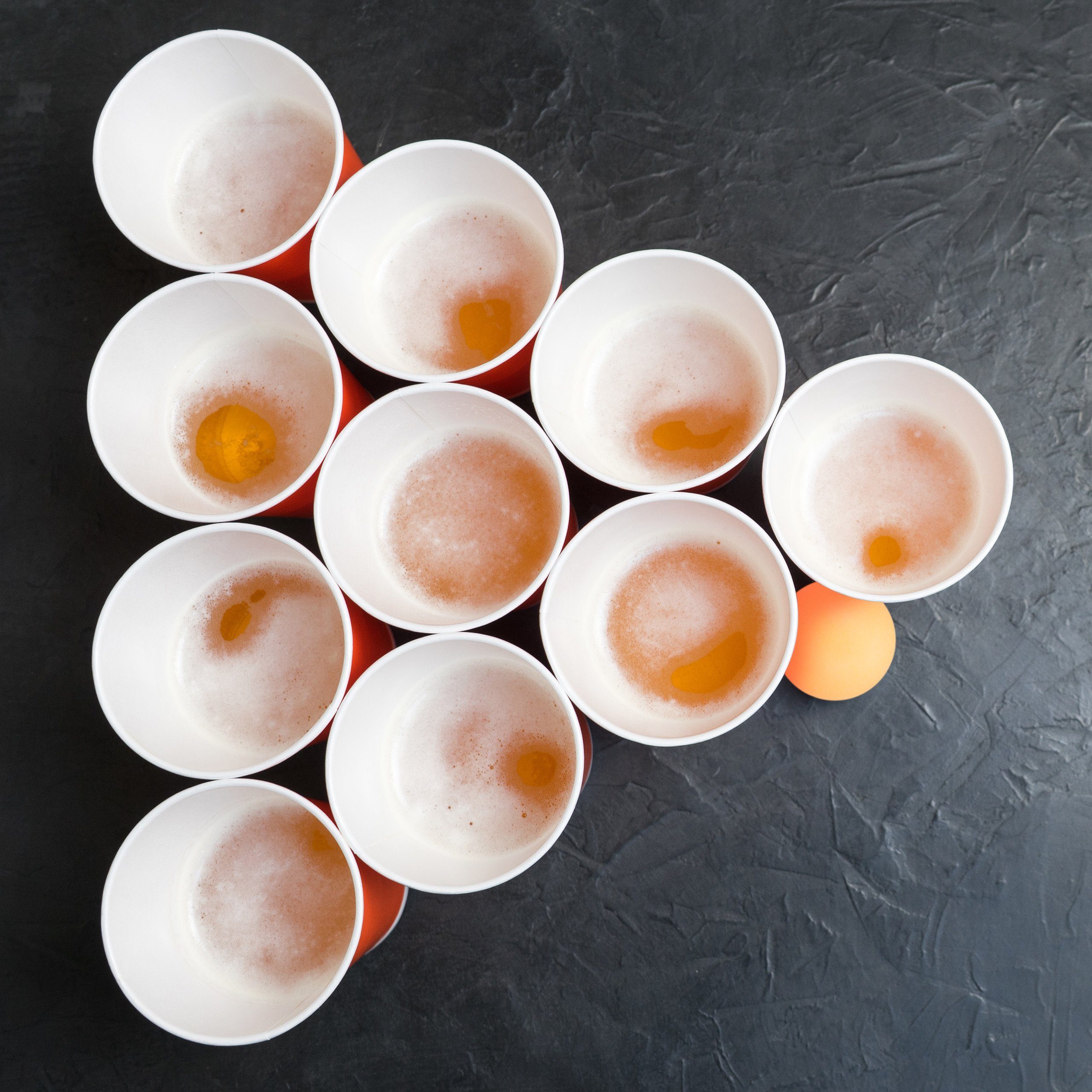 relaxdays Tischtennisball Beer Pong Bälle orange