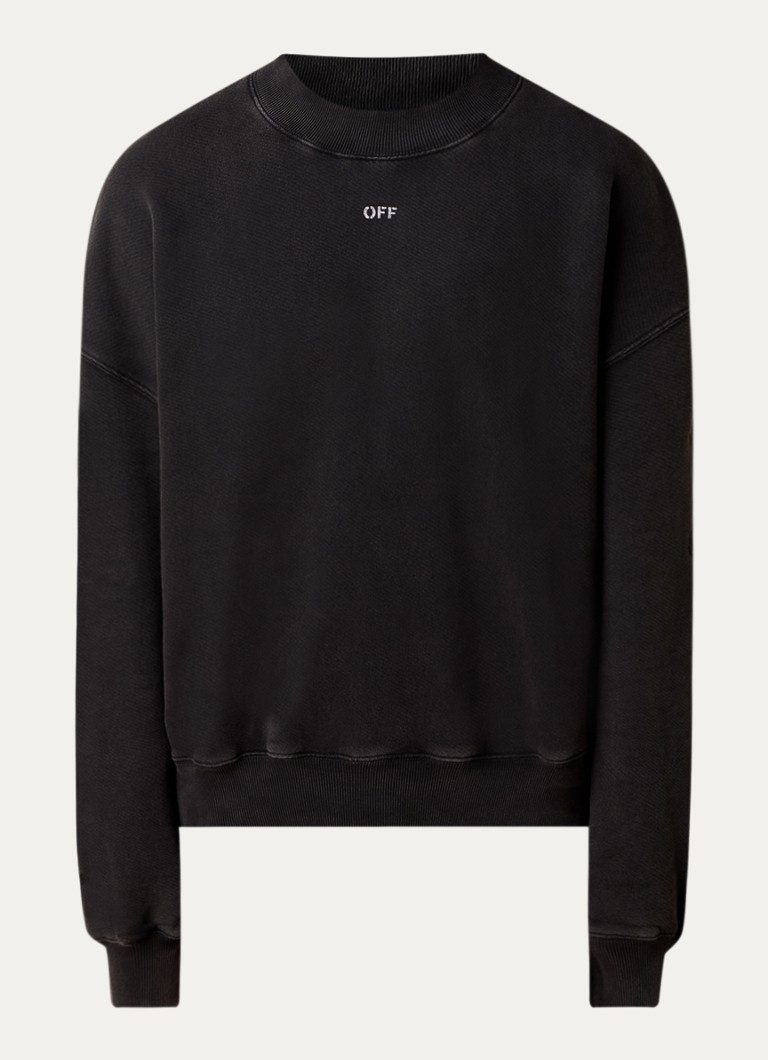 Off-White Matthew džemper s logotipom i printom na leđima