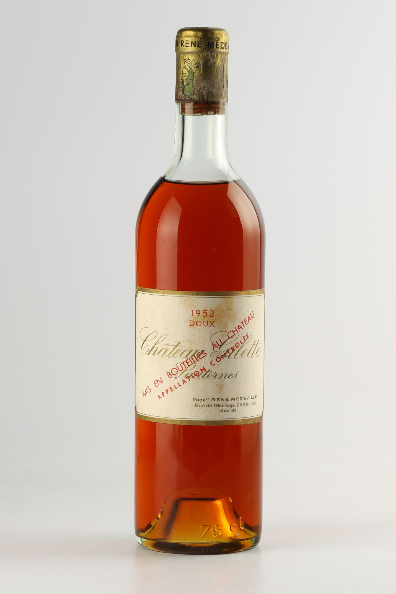 Château Gilette Doux 1952, Sauternes