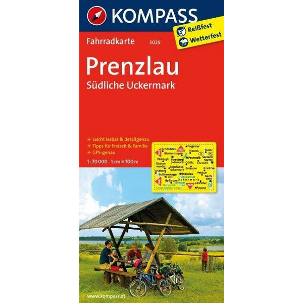 Prenzlau - Südliche Uckermark 1 : 70 000 - Fahrradkarte