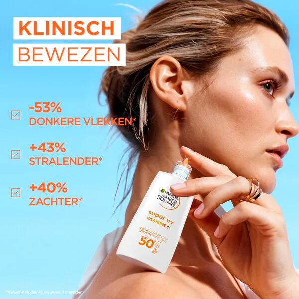 Garnier Ambre Solaire Super UV Vitamina C FPS50 Fluido Antipigmentação 40ml