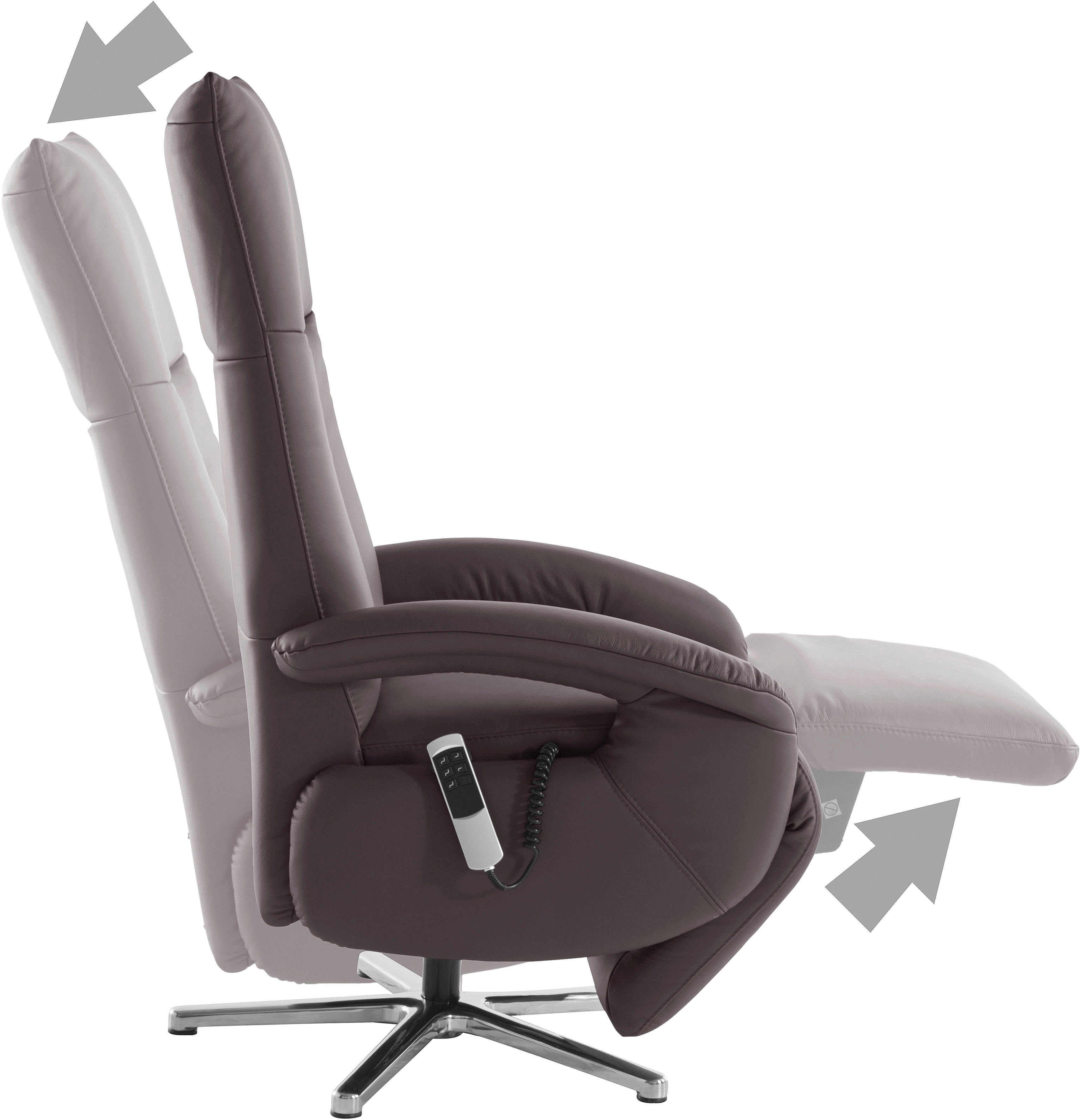 sit&more TV-Sessel Tycoon, wahlweise manuell, mit zwei Motoren oder mit zwei Motoren und Akku