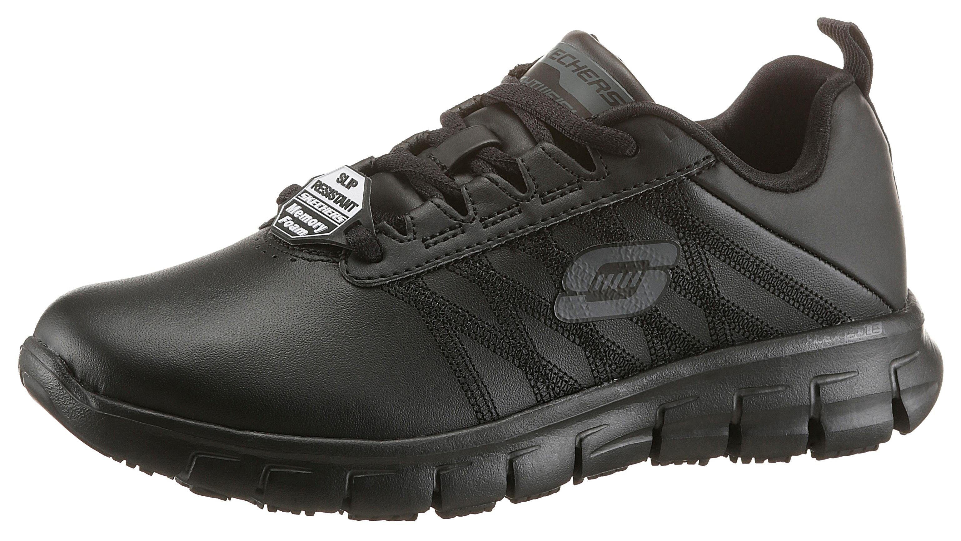 Skechers Sure Track Erath Schnürschuh Berufsschuh mit rutschhemmender Laufsohle