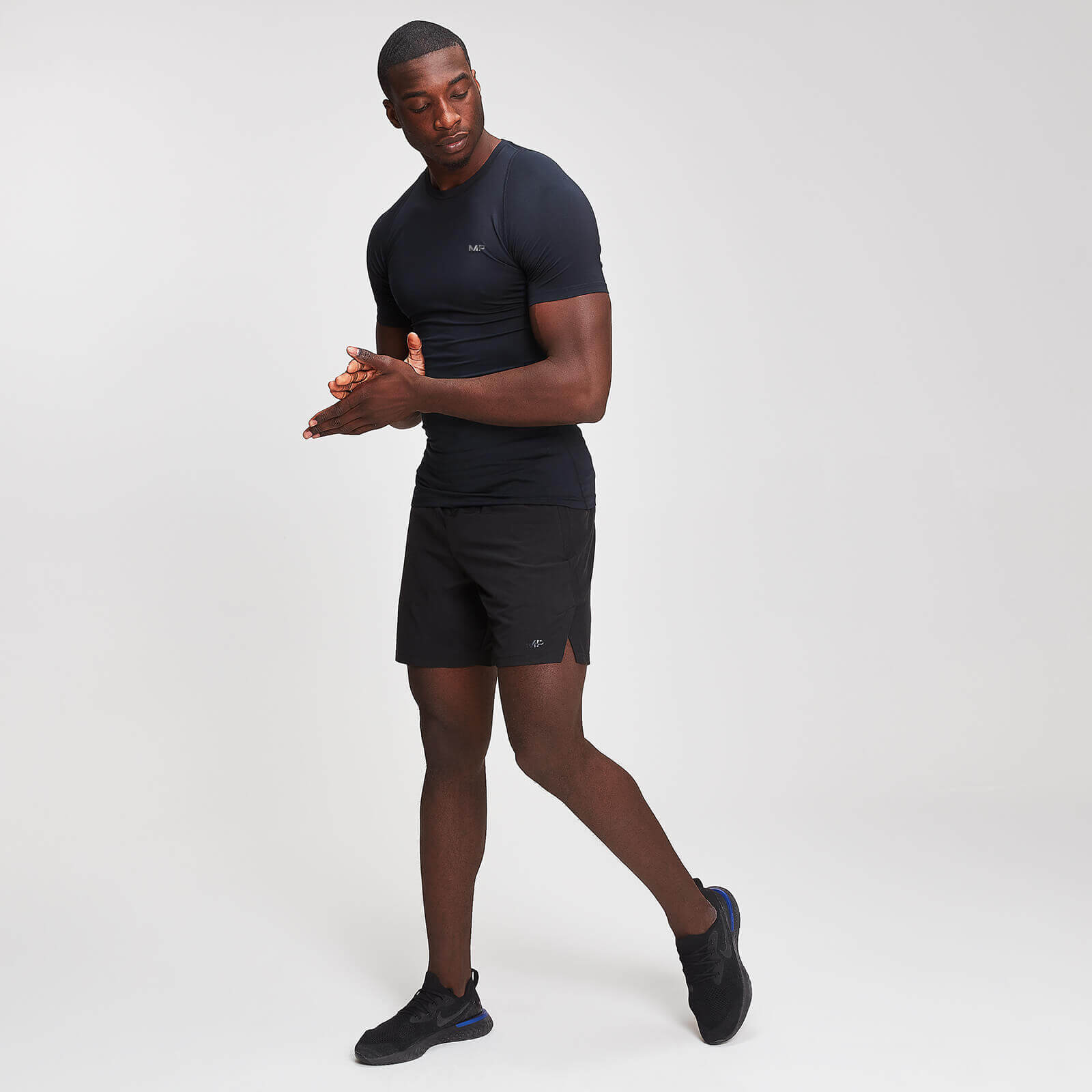 T-shirt à manches courtes base MP pour hommes – Noir