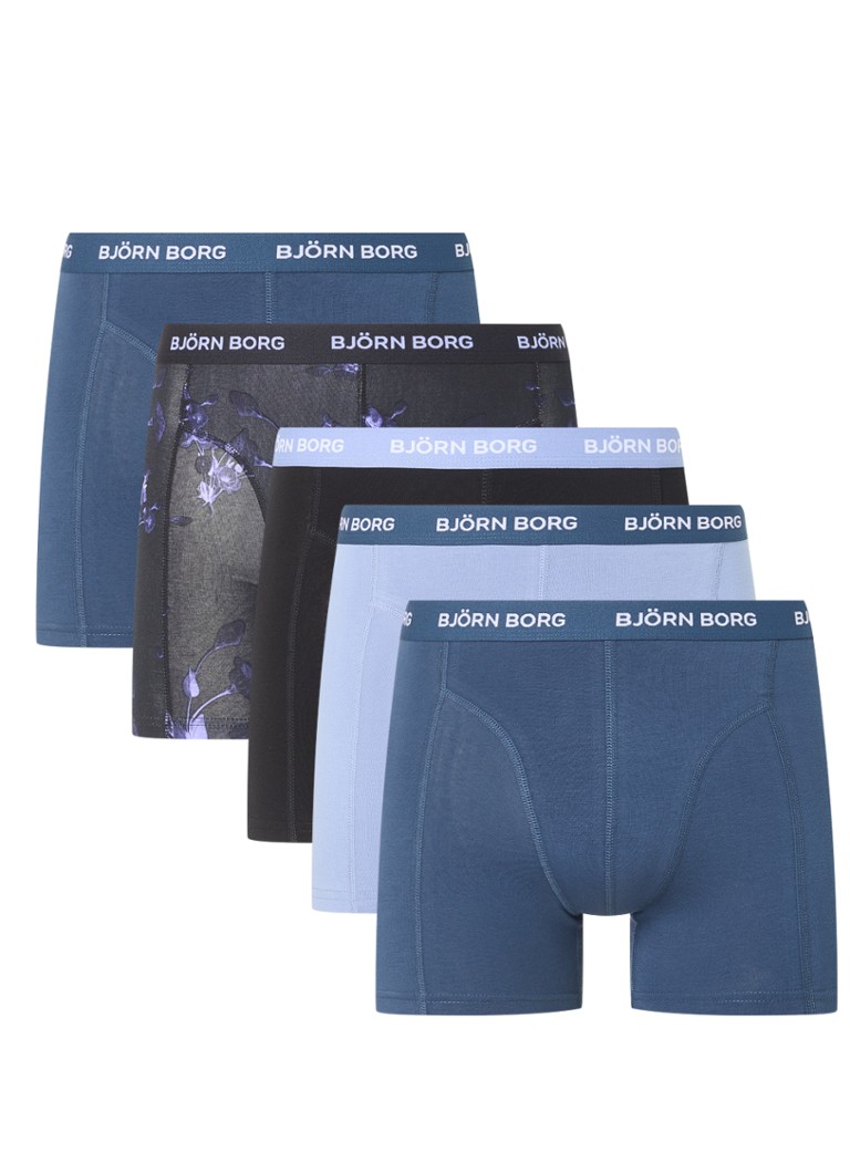 Boxers Björn Borg avec bande logotée, lot de 5