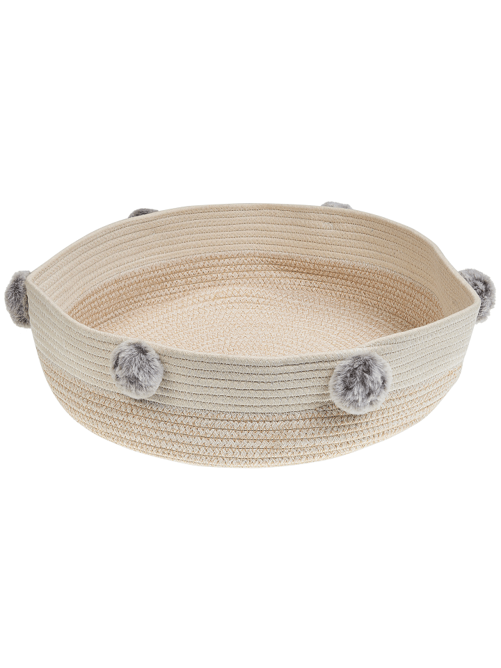 Beliani Tierbett ORTACA in Beige/Weiß - (W) 44 x (H) 10 x (L) 44 cm günstig kaufen onesize