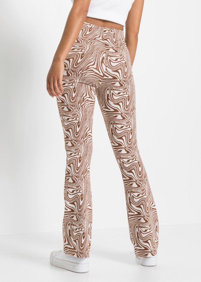 Jersey-Hose mit Schlag