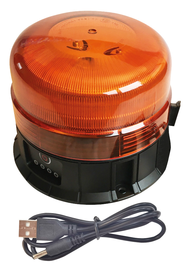 Berger & Schröter Akku LED Rundumkennleuchte 12/24V mit Funkfernbedienung
